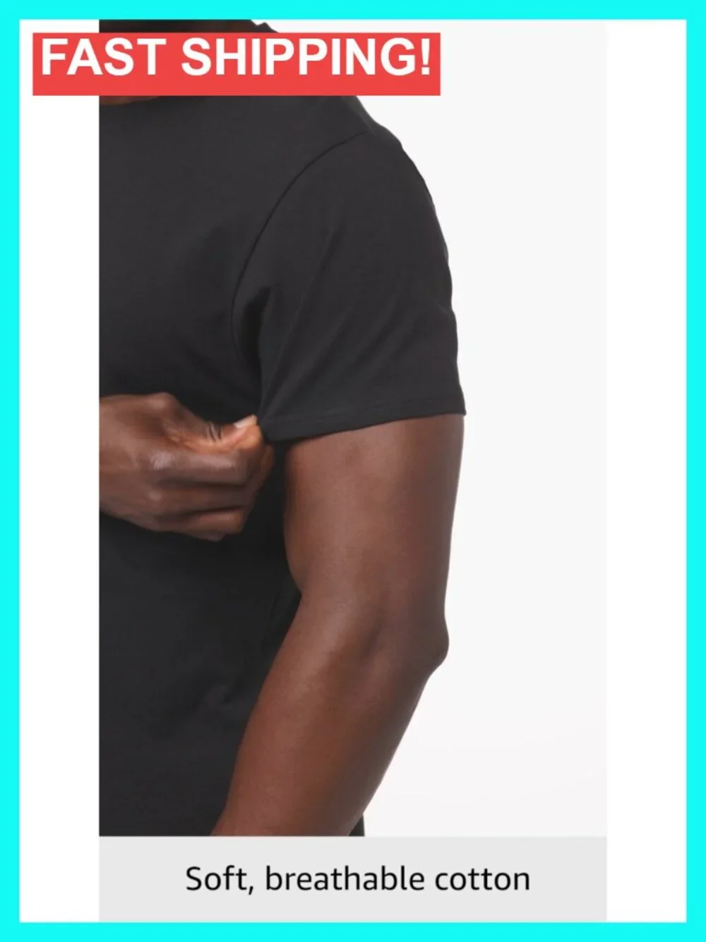 Cotton Stretch T-Shirts Multipack Soft Breathable Moisture Wicking Undershirts